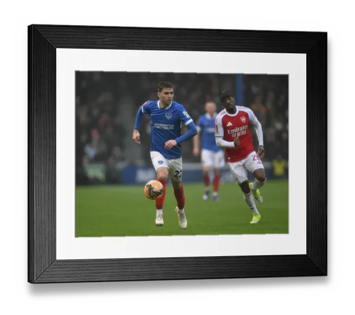 Framed Print : Portsmouth v Arsenal - Emirates FA Cup Third Round