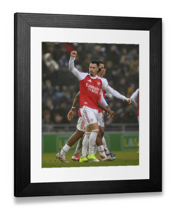 Framed Print : Portsmouth v Arsenal - Emirates FA Cup Third Round