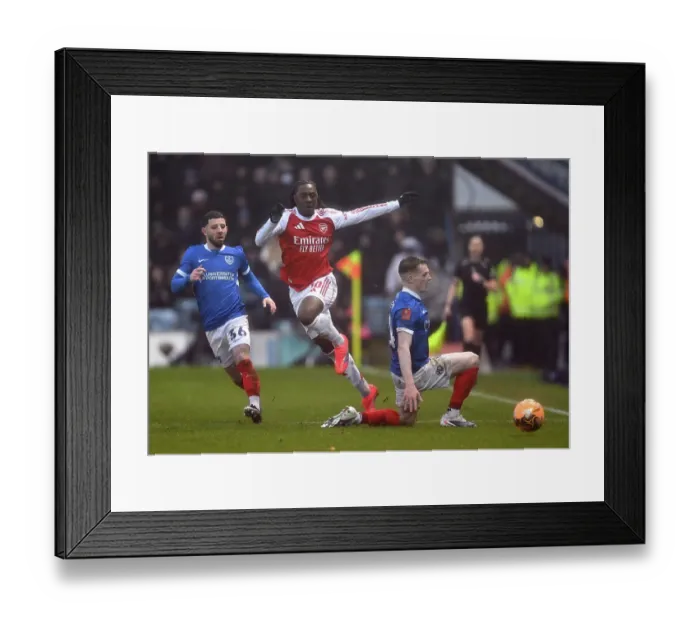 Framed Print : Portsmouth v Arsenal - Emirates FA Cup Third Round