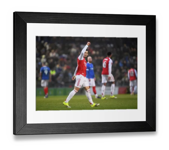 Framed Print : Portsmouth v Arsenal - Emirates FA Cup Third Round