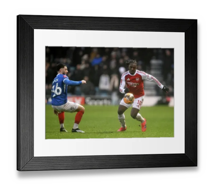 Framed Print : Portsmouth v Arsenal - Emirates FA Cup Third Round