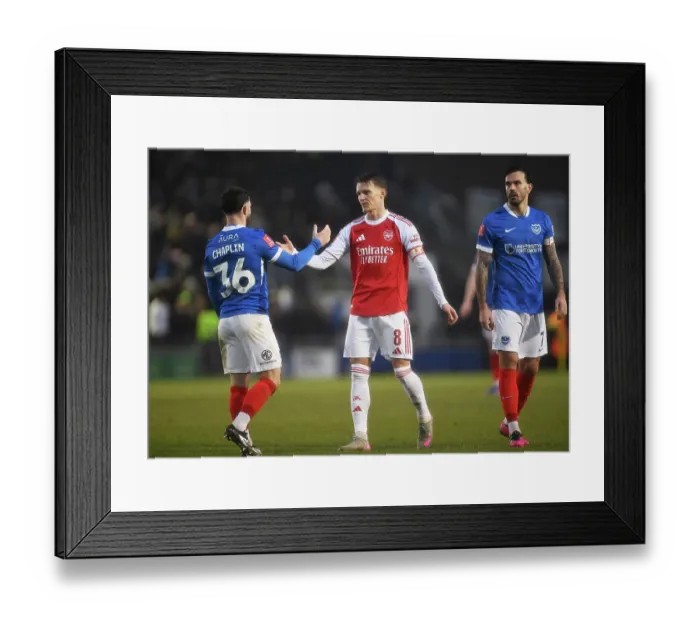 Framed Print : Portsmouth v Arsenal - Emirates FA Cup Third Round