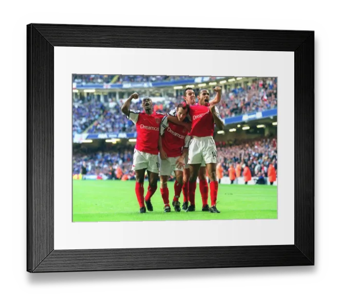 Framed Print : Arsenal Legends: Fredrik Ljungberg and Thierry Henry Celebrate 2002 FA Cup Final Goal Against Chelsea (Arsenal 2:0 Chelsea) Framed Print : Arsenal Legends: Fredrik Ljungberg and Thierry Henry Celebrate 2002 FA Cup Final Goal Against Chelsea (Arsenal 2:0 Chelsea)