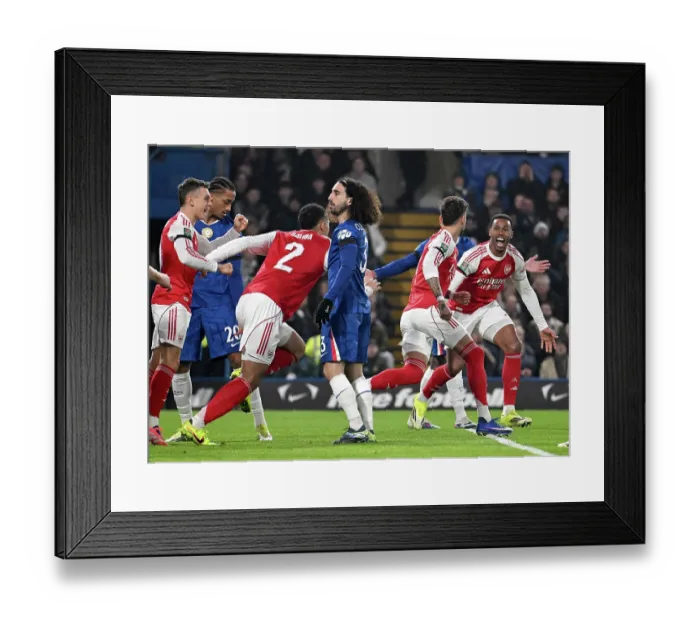 Framed Print : Chelsea v Arsenal - Carabao Cup Semi Final First Leg