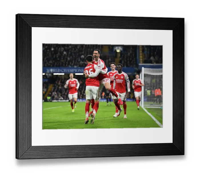 Framed Print : Chelsea v Arsenal - Carabao Cup Semi Final First Leg