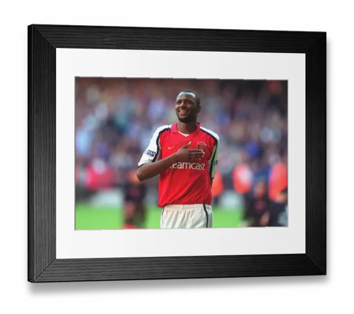Framed Print : Patrick Vieira Celebrates Arsenal's Victory Over Manchester United, FA Barclaycard Premiership, Old Trafford, 2002 Framed Print : Patrick Vieira Celebrates Arsenal's Victory Over Manchester United, FA Barclaycard Premiership, Old Trafford, 2002