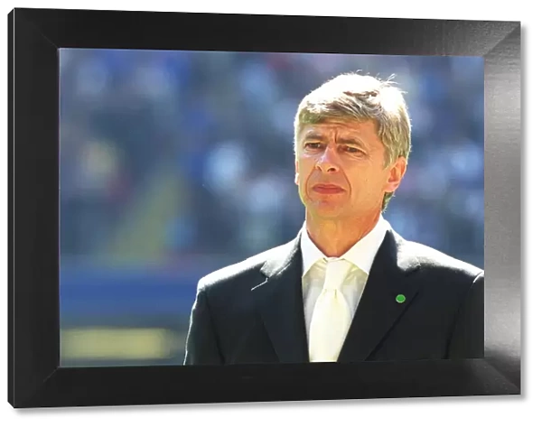 Arsenal manager Arsene Wenger before the match. Arsenal 2: 0 Chelsea. The AXA F