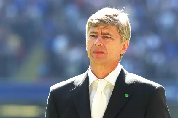 Arsenal manager Arsene Wenger before the match. Arsenal 2: 0 Chelsea. The AXA F