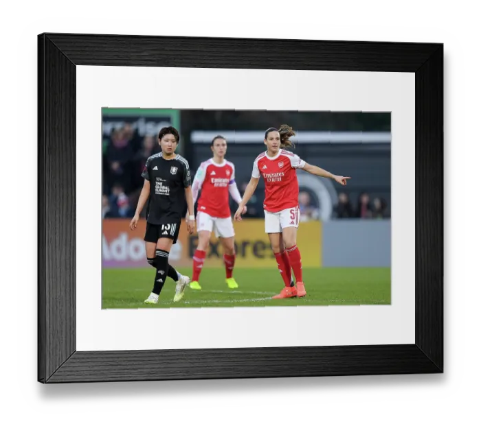 Framed Print : Arsenal v Aston Villa - Adobe Women's FA Cup Fourth Round Arsenal v Aston Villa - Adobe Women's FA Cup Fourth Round
