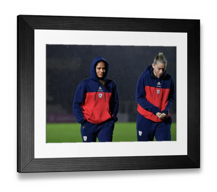 Framed Print : Arsenal v Manchester United - Subway Women's League Cup Semi Final Arsenal v Manchester United - Subway Women's League Cup Semi Final
