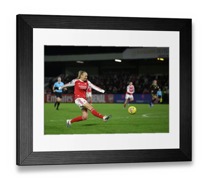 Framed Print : Arsenal v Manchester United - Subway Women's League Cup Semi Final Arsenal v Manchester United - Subway Women's League Cup Semi Final