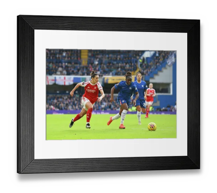 Framed Print : Chelsea FC v Arsenal - Barclays Women's Super League Chelsea FC v Arsenal - Barclays Women's Super League