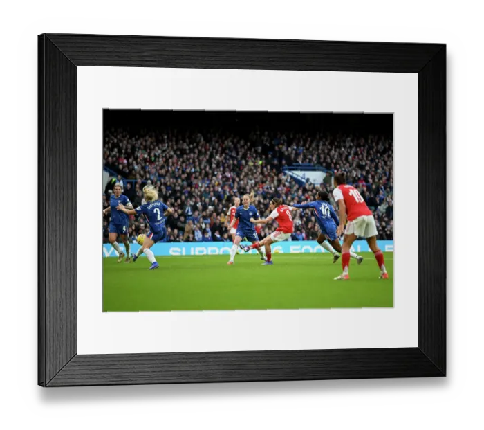Framed Print : Chelsea FC v Arsenal - Barclays Women's Super League Chelsea FC v Arsenal - Barclays Women's Super League