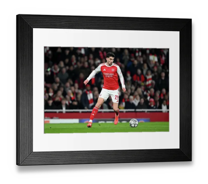 Framed Print : Arsenal FC v FC Kairat Almaty - UEFA Champions League 2025 / 26 League Phase MD8