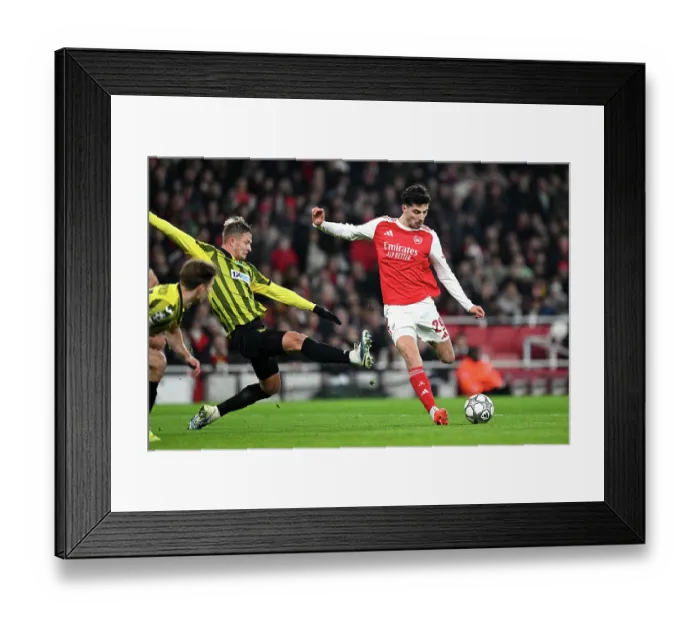 Framed Print : Arsenal FC v FC Kairat Almaty - UEFA Champions League 2025 / 26 League Phase MD8