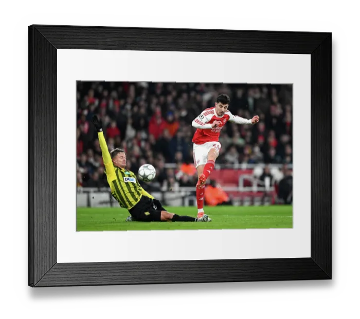 Framed Print : Arsenal FC v FC Kairat Almaty - UEFA Champions League 2025 / 26 League Phase MD8