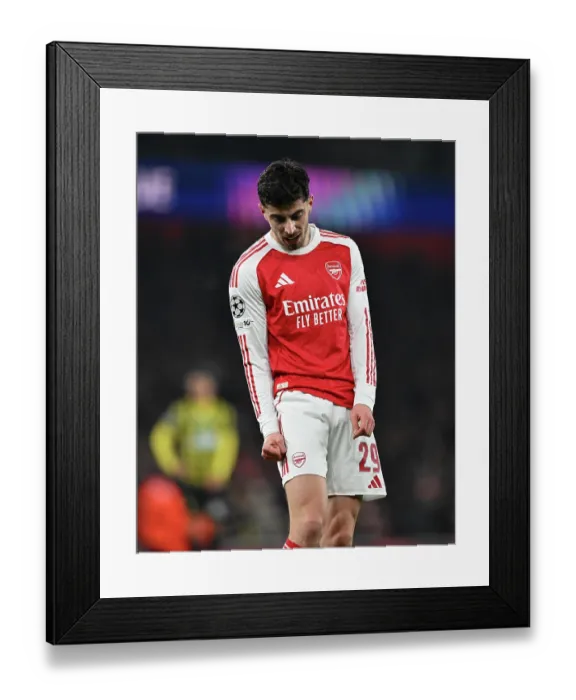 Framed Print : Arsenal FC v FC Kairat Almaty - UEFA Champions League 2025 / 26 League Phase MD8