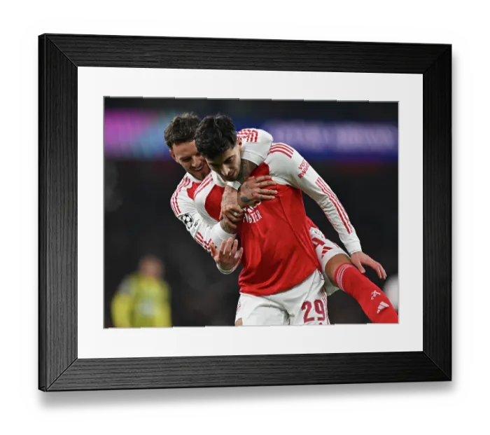 Framed Print : Arsenal FC v FC Kairat Almaty - UEFA Champions League 2025 / 26 League Phase MD8