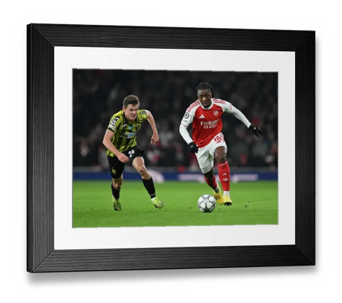 Framed Print : Arsenal FC v FC Kairat Almaty - UEFA Champions League 2025 / 26 League Phase MD8 Framed Print : Arsenal FC v FC Kairat Almaty - UEFA Champions League 2025 / 26 League Phase MD8