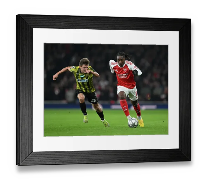 Framed Print : Arsenal FC v FC Kairat Almaty - UEFA Champions League 2025 / 26 League Phase MD8