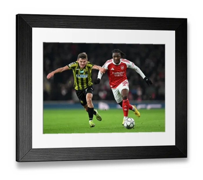 Framed Print : Arsenal FC v FC Kairat Almaty - UEFA Champions League 2025 / 26 League Phase MD8