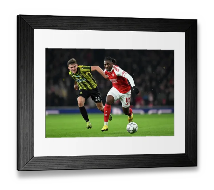 Framed Print : Arsenal FC v FC Kairat Almaty - UEFA Champions League 2025 / 26 League Phase MD8