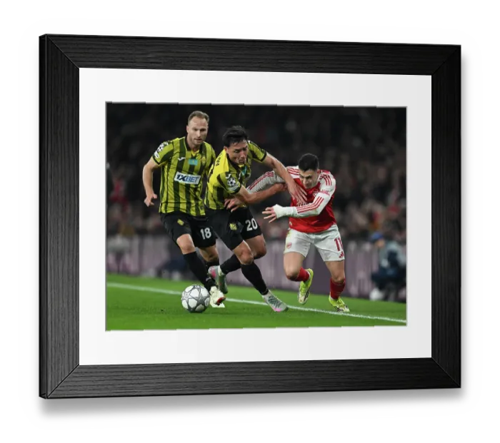 Framed Print : Arsenal FC v FC Kairat Almaty - UEFA Champions League 2025 / 26 League Phase MD8