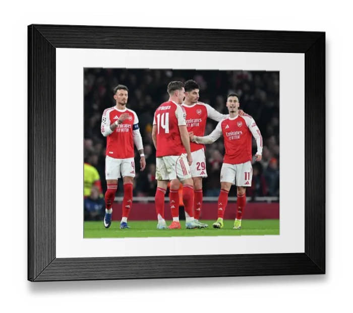 Framed Print : Arsenal FC v FC Kairat Almaty - UEFA Champions League 2025 / 26 League Phase MD8