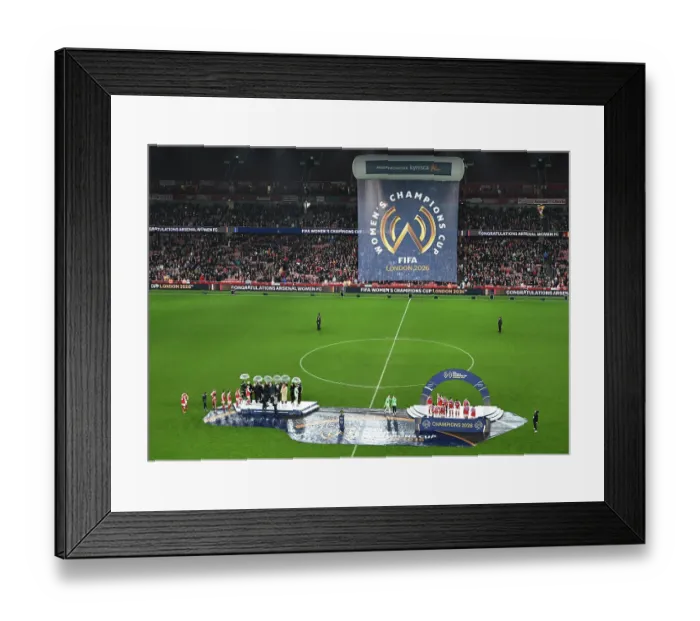 Framed Print : Arsenal Women FC v SC Corinthians - FIFA Women's Champions Cup 2026 Final Arsenal Women FC v SC Corinthians - FIFA Women's Champions Cup 2026 Final