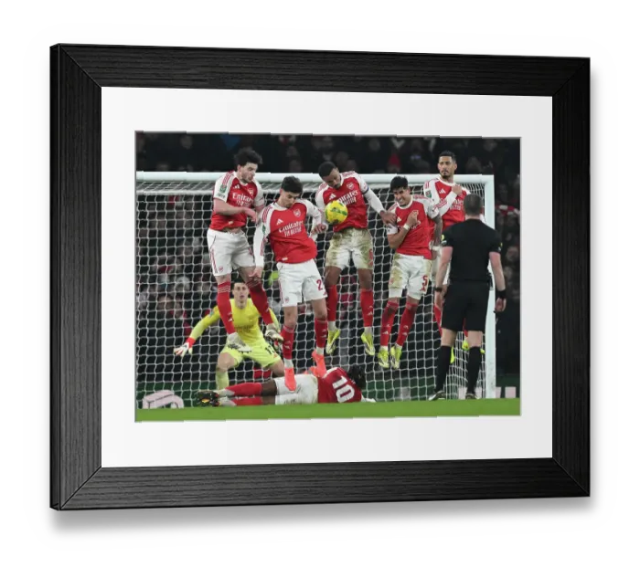 Framed Print : Arsenal v Chelsea - Carabao Cup Semi Final Second Leg