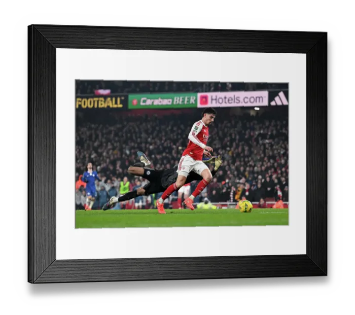 Framed Print : Arsenal v Chelsea - Carabao Cup Semi Final Second Leg