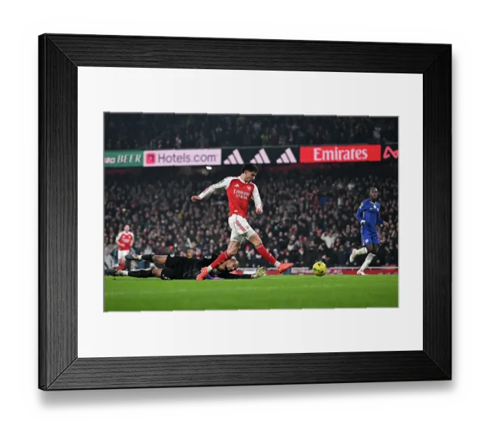 Framed Print : Arsenal v Chelsea - Carabao Cup Semi Final Second Leg