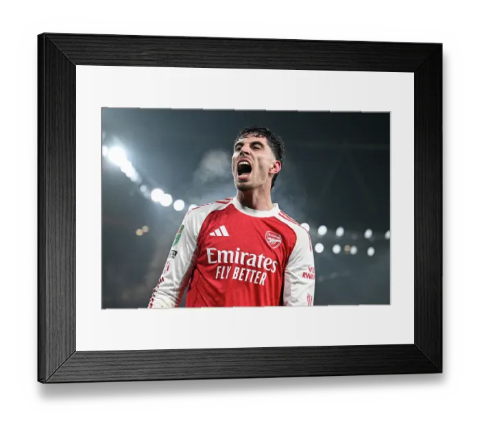 Framed Print : Arsenal v Chelsea - Carabao Cup Semi Final Second Leg