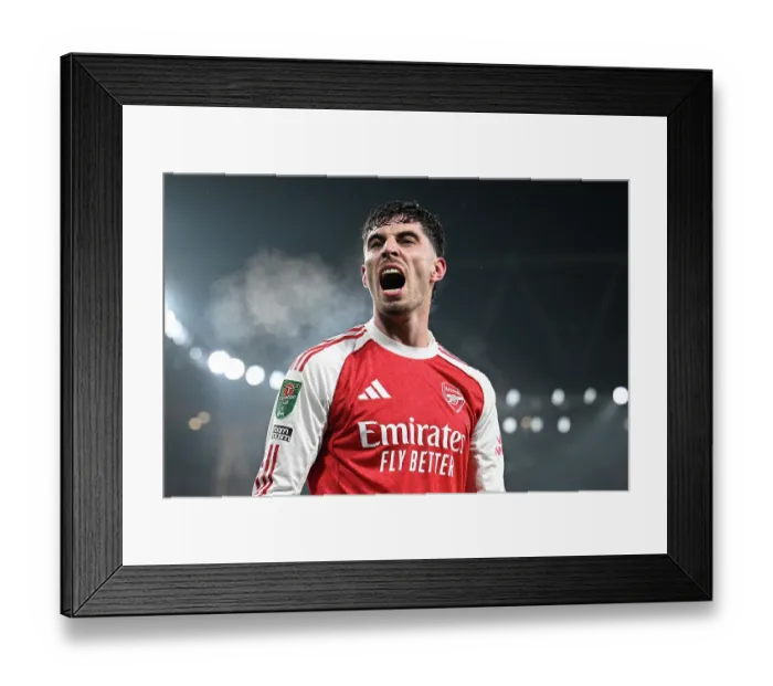 Framed Print : Arsenal v Chelsea - Carabao Cup Semi Final Second Leg