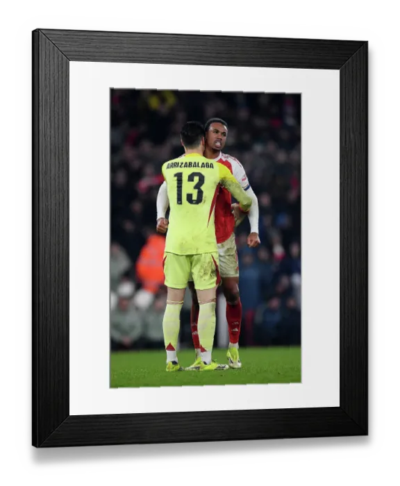 Framed Print : Arsenal v Chelsea - Carabao Cup Semi Final Second Leg