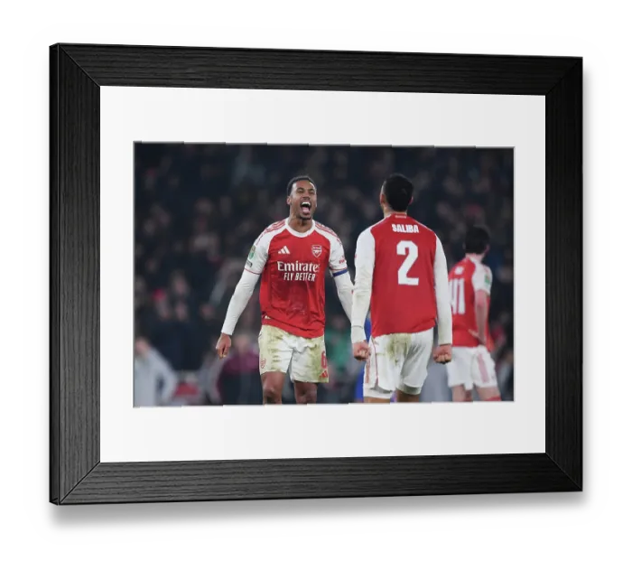 Framed Print : Arsenal v Chelsea - Carabao Cup Semi Final Second Leg