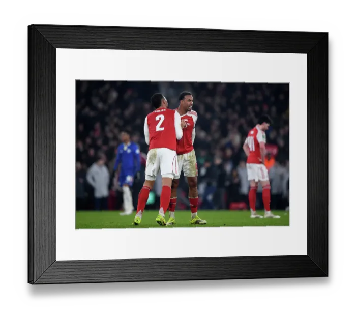 Framed Print : Arsenal v Chelsea - Carabao Cup Semi Final Second Leg