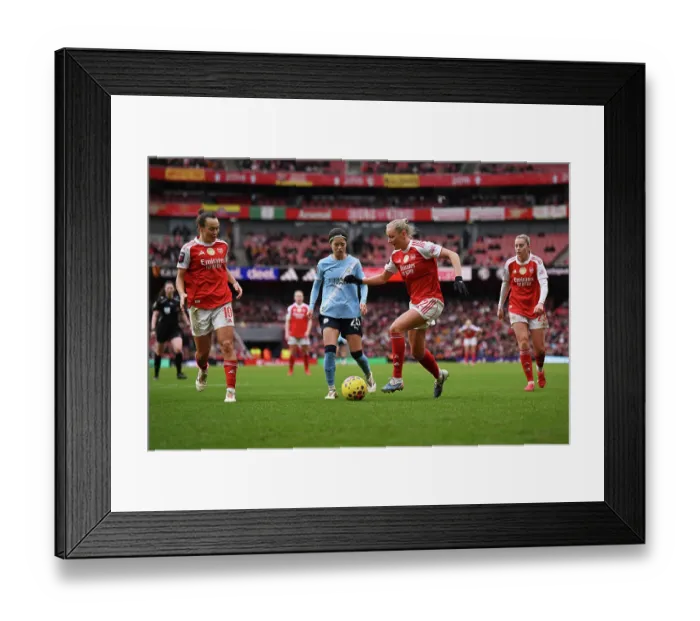 Framed Print : Arsenal v Manchester City - Barclays Women's Super League Arsenal v Manchester City - Barclays Women's Super League
