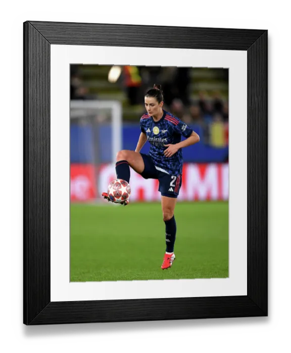 Framed Print : OH Leuven v Arsenal Women FC - UEFA Women's Champions League 2025 / 26 KO play-offs First Leg OH Leuven v Arsenal Women FC - UEFA Women's Champions League 2025 / 26 KO play-offs
