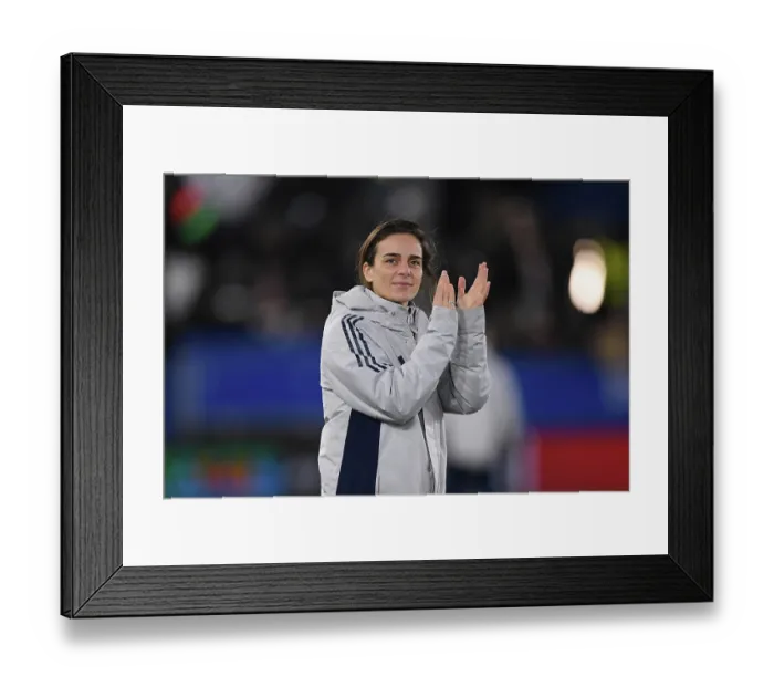 Framed Print : OH Leuven v Arsenal Women FC - UEFA Women's Champions League 2025 / 26 KO play-offs First Leg OH Leuven v Arsenal Women FC - UEFA Women's Champions League 2025 / 26 KO play-offs
