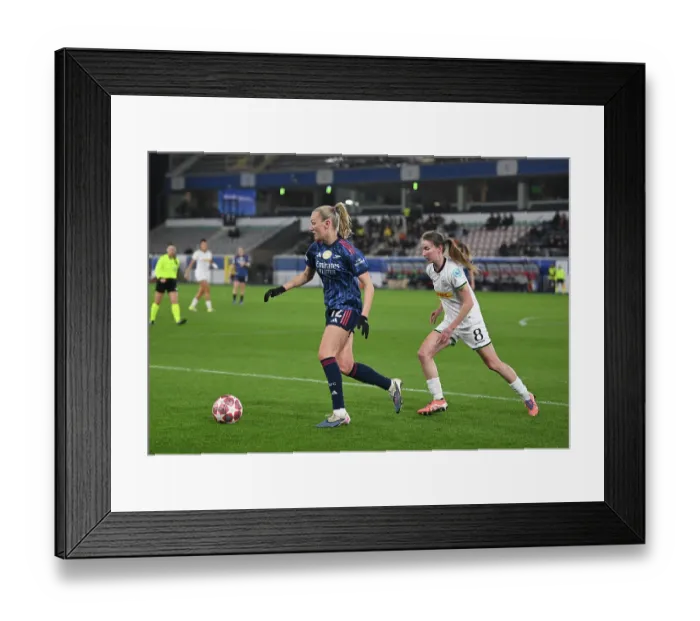 Framed Print : OH Leuven v Arsenal Women FC - UEFA Women's Champions League 2025 / 26 KO play-offs First Leg OH Leuven v Arsenal Women FC - UEFA Women's Champions League 2025 / 26 KO play-offs