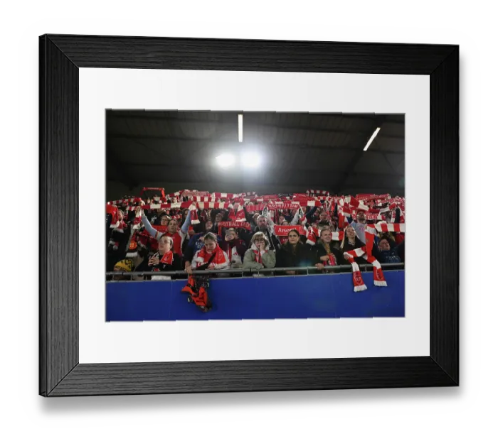 Framed Print : OH Leuven v Arsenal Women FC - UEFA Women's Champions League 2025 / 26 KO play-offs First Leg OH Leuven v Arsenal Women FC - UEFA Women's Champions League 2025 / 26 KO play-offs