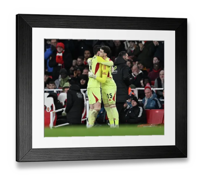 Framed Print : Arsenal v Wigan Athletic - Emirates FA Cup Fourth Round