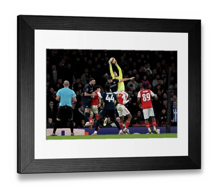 Framed Print : Arsenal v Wigan Athletic - Emirates FA Cup Fourth Round