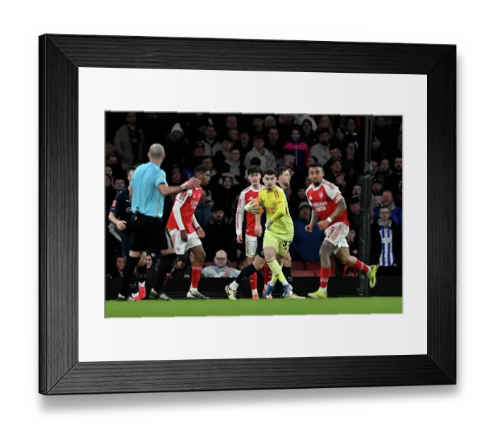 Framed Print : Arsenal v Wigan Athletic - Emirates FA Cup Fourth Round
