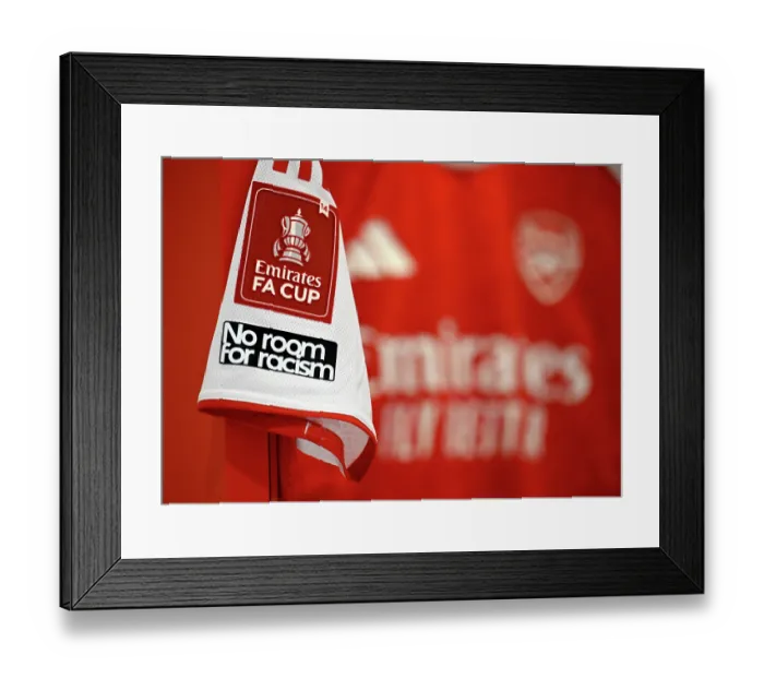 Framed Print : Arsenal v Wigan Athletic - Emirates FA Cup Fourth Round