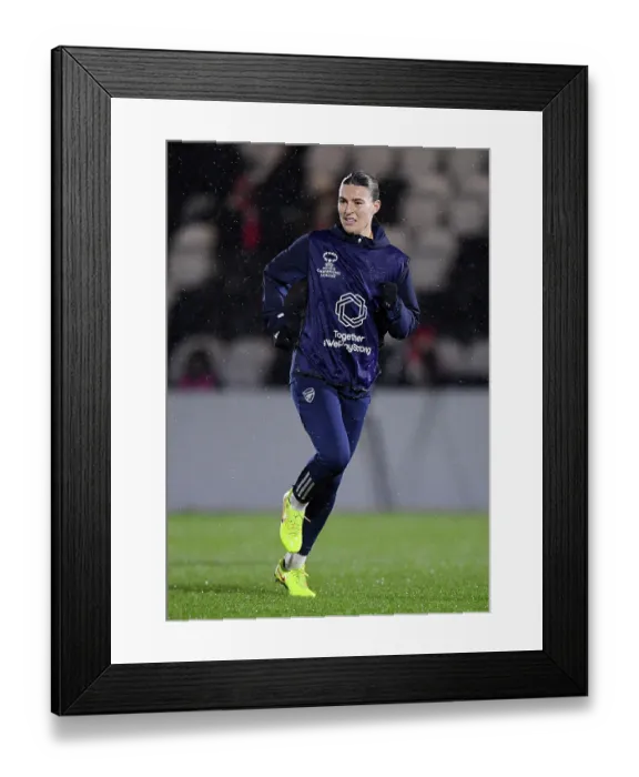 Framed Print : Arsenal Women FC v OH Leuven - UEFA Women's Champions League 2025 / 26 KO play-offs Second Leg Arsenal Women FC v OH Leuven - UEFA Women's Champions League 2025 / 26 KO play-offs