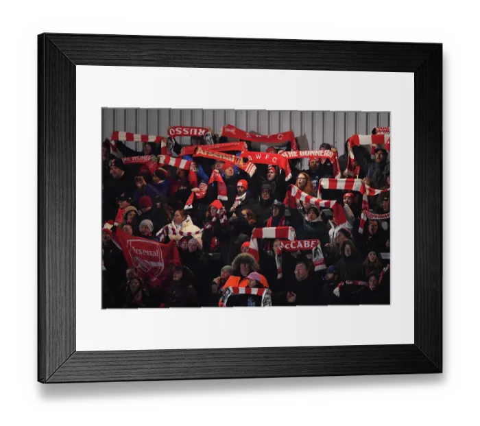Framed Print : Arsenal Women FC v OH Leuven - UEFA Women's Champions League 2025 / 26 KO play-offs Second Leg Arsenal Women FC v OH Leuven - UEFA Women's Champions League 2025 / 26 KO play-offs