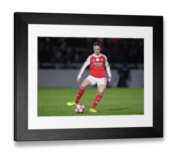 Framed Print : Arsenal Women FC v OH Leuven - UEFA Women's Champions League 2025 / 26 KO play-offs Second Leg Arsenal Women FC v OH Leuven - UEFA Women's Champions League 2025 / 26 KO play-offs