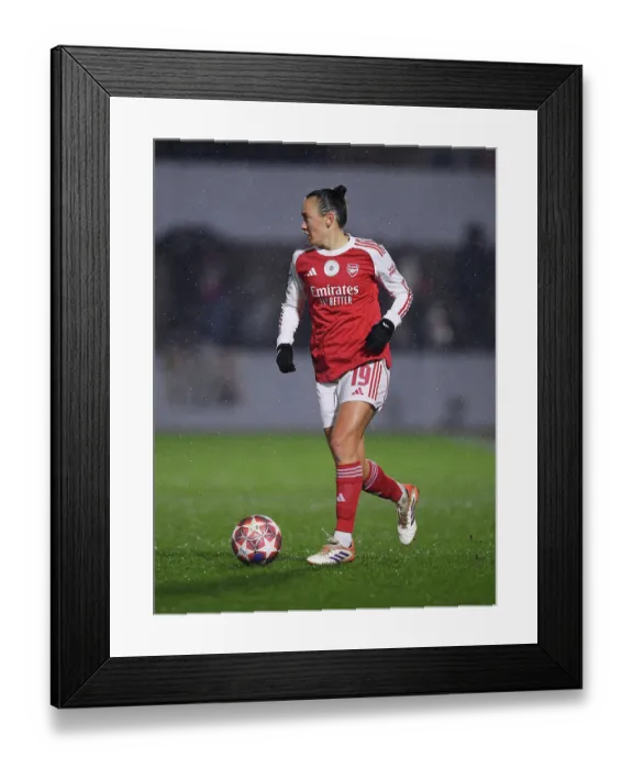 Framed Print : Arsenal Women FC v OH Leuven - UEFA Women's Champions League 2025 / 26 KO play-offs Second Leg Arsenal Women FC v OH Leuven - UEFA Women's Champions League 2025 / 26 KO play-offs